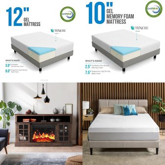 Pallet – 9 Pcs – Bedroom, Mattresses, TV Stands, Wall Mounts & Entertainment Centers, Dining Room & Kitchen – Overstock – Mainstays, LUCID