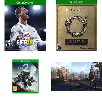 20 Pcs – Microsoft Video Games – Used, New – FIFA 18 Standard Edition – Xbox One, Destiny 2 (Xbox One), The Elder Scrolls Online: Morrowind (Xbox One), The Elder Scrolls