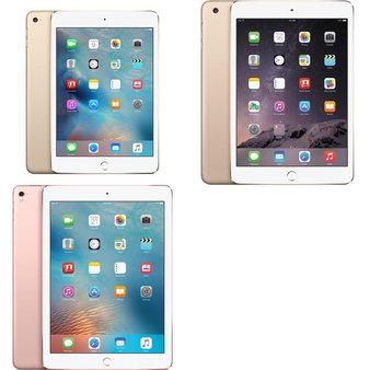 10 Pcs – Apple iPads – Refurbished (GRADE C) – Models: 3A857LL/A, 3A335LL/A, MGYE2LL/A – Tablets
