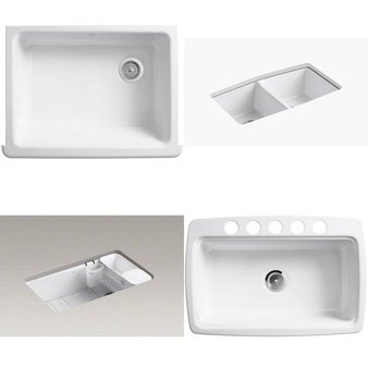 Pallet – 9 Pcs – Hardware, Kitchen & Bath Fixtures – Customer Returns – Kohler, Blanco, ELKAY