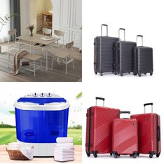 Pallet - 9 Pcs - Luggage, Laundry, Dining Room & Kitchen, Storage & Organization - Customer Returns - Ktaxon, Travelhouse, Tripcomp, Syngar