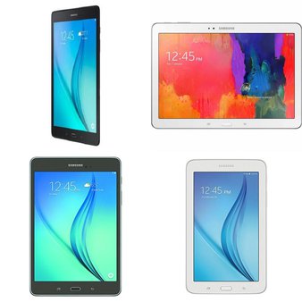 17 Pcs – Samsung Galaxy Tablets – Refurbished (GRADE C) – Models: SM-T280NZKAXAR, SM-T350NZAAXAR, SM-T520NZWAXAR, SM-T113NDWAXAR
