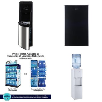 Pallet – 8 Pcs – Bar Refrigerators & Water Coolers, Refrigerators – Customer Returns – Primo Water, Galanz, Primo International, Primo