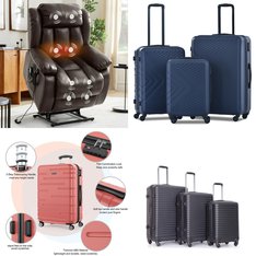 Pallet – 11 Pcs – Luggage, Unsorted, Kids, Vacuums – Customer Returns – Travelhouse, Homfa, INSE, GUNAITO