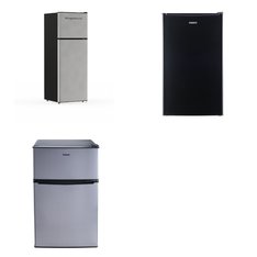 Pallet - 3 Pcs - Refrigerators, Bar Refrigerators & Water Coolers - Customer Returns - Galanz, Frigidaire