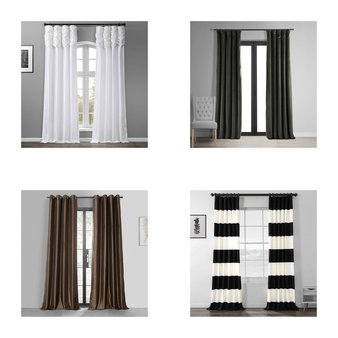 CLEARANCE! Pallet – 311 Pcs – Curtains & Window Coverings, Decor – Mixed Conditions – Eclipse, Fieldcrest, Sun Zero, Exclusive Fabrics & Furnishing