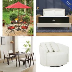 Truckload 23 Pallets - 197 Pcs - Mattresses, Bedroom, Office, Patio - Overstock CL - Mainstays, Z-HOM, Better Homes & Gardens, Homfa