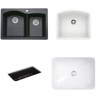 Pallet – 12 Pcs – Kitchen & Bath Fixtures, Hardware – Customer Returns – Kohler, Blanco, Signature Hardware, ELKAY