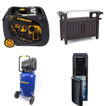 CLEARANCE! 3 Pallets – 36 Pcs – Power Tools, Pressure Washers, Bar Refrigerators & Water Coolers, Patio – Customer Returns – Hyper Tough, Goodyear, Primo, Keter