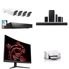 Pallet - 31 Pcs - Projector, Speakers, Monitors, Power Tools - Customer Returns - onn., HP, Goodyear, EPSON