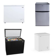 Pallet - 4 Pcs - Freezers, Refrigerators, Bar Refrigerators & Water Coolers - Customer Returns - Frigidaire, Galanz, HISENSE, Arctic King