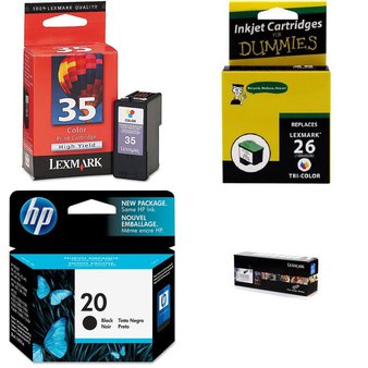 Pallet – 188 Pcs – Computer Printer Ink, Toner & Accessories – Customer Returns – HP, EPSON, Lexmark, Canon