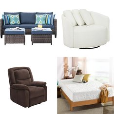 23 Pallets - 206 Pcs - TV Stands, Wall Mounts & Entertainment Centers, Bedroom, Office - Overstock CL - Whalen Furniture, Mainstays, Zinus, Better Homes & Gardens