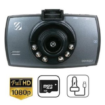 9 Pcs – SCOSCHE DDVR2ST Dashboard Camera 1080p HD DVR (Includes 8GB SD Card) – Refurbished (GRADE A)