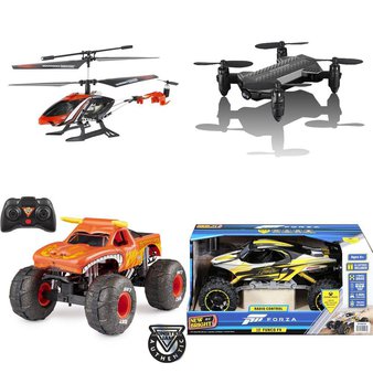 Pallet – 27 Pcs – Vehicles, Trains & RC, Powered, Drones & Quadcopters Vehicles, Dolls – Customer Returns – New Bright, Adventure Force, VTECH, Sky Rover
