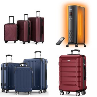 Pallet – 10 Pcs – Luggage, Heaters – Customer Returns – Travelhouse, Zimtown, Dreo, Sunbee