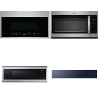 4 Pcs – Microwaves – New – Samsung, Frigidaire, WHIRLPOOL