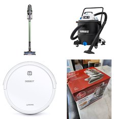 Pallet – 27 Pcs – Vacuums, Accessories – Customer Returns – Shark, Bissell, Ecovacs, Scosche