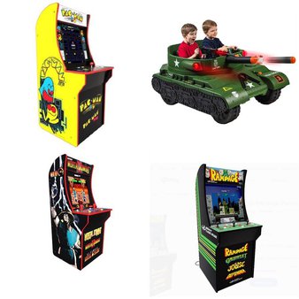 3 Pallets – 22 Pcs – Game Room, Not Powered – Customer Returns – ARCADE1up, Arcade 1 Up, Arcade 1UP