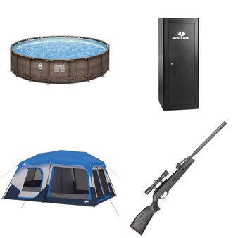 Pallet – 8 Pcs – Camping & Hiking, Firearms, Safes, Pools & Water Fun – Customer Returns – Ozark Trail, Gamo, Mossy Oak, Coleman