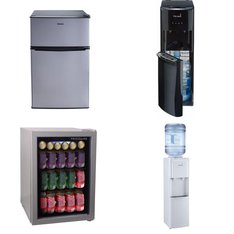 Pallet - 8 Pcs - Bar Refrigerators & Water Coolers - Customer Returns - Primo Water, Galanz, Frigidaire Professional