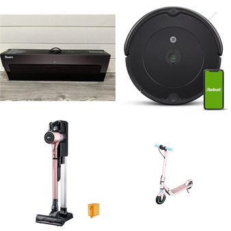 CLEARANCE! Pallet – 34 Pcs – Speakers, Power Tools, Vacuums, Portable Speakers – Customer Returns – onn., Onn, LG, Segway