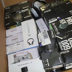 1 Parcel Box - 33 Pcs - Audio Headsets - OPEN BOX UNTESTED RETURNS - Walmart