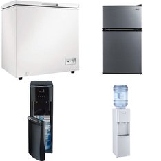 Pallet - 5 Pcs - Bar Refrigerators & Water Coolers, Refrigerators - Customer Returns - Primo Water, Arctic King, Danby