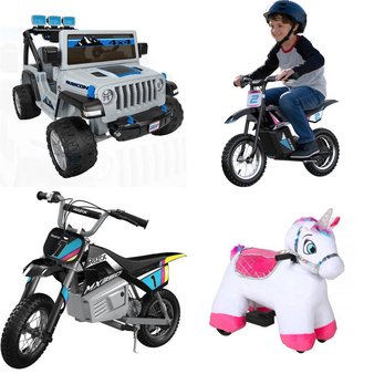 Pallet – 5 Pcs – Vehicles – Customer Returns – Razor, Fisher-Price, STABLE BUDDIES