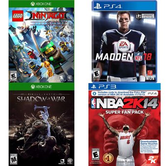 121 Pcs – Video Games & Gaming Software – New, Open Box Like New, Like New – Warner Bros. Interactive, Electronic Arts, Warner Bros., 2K Games