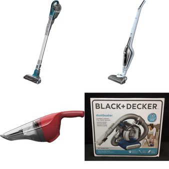 Pallet – 84 Pcs – Home Vacuum Cleaners – Customer Returns – BLACK & DECKER, Black and Decker