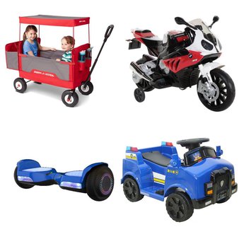 Pallet – 6 Pcs – Vehicles – Customer Returns – Radio Flyer, BMW, Voyager, Paw Patrol