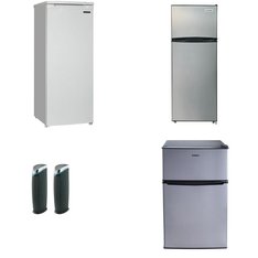 Pallet - 9 Pcs - Bar Refrigerators & Water Coolers, Refrigerators, Freezers, Humidifiers / De-Humidifiers - Customer Returns - Galanz, Great Value, Primo Water, Thomson