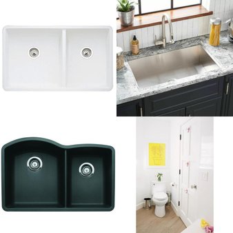 Pallet – 14 Pcs – Kitchen & Bath Fixtures, Hardware – Customer Returns – Kohler, TOTO USA, Blanco, Toto