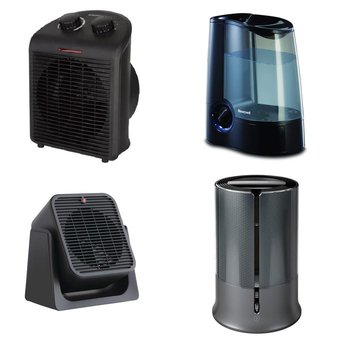 Pallet – 64 Pcs – Heaters, Humidifiers / De-Humidifiers – Customer Returns – Honeywell, Mainstays, Mainstay’s, Konwin