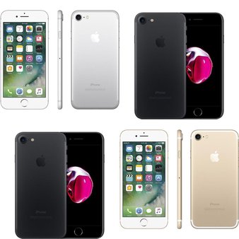 19 Pcs – Apple iPhone 7 – Refurbished (GRADE B – Unlocked) – Models: 3C207LL/A, MN8G2LL/A – TF, MN9D2LL/A, MN8G2LL/A