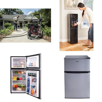 CLEARANCE! 3 Pallets – 24 Pcs – Bar Refrigerators & Water Coolers, Refrigerators, Pressure Washers, Food Processors, Blenders, Mixers & Ice Cream Makers – Customer Returns – Primo Water, Primo, Igloo, Galanz