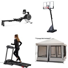 Pallet – 4 Pcs – Exercise & Fitness, Outdoor Sports – Customer Returns – ProForm, Sunny Health & Fitness, Spalding, Ozark Trail