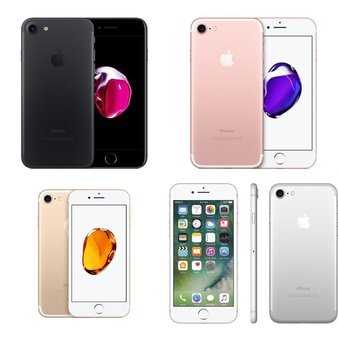 5 Pcs – Apple iPhone 7 – Refurbished (GRADE A – Unlocked) – Models: MN8G2LL/A, MN8N2LL/A, MN8P2LL/A, MN8H2LL/A
