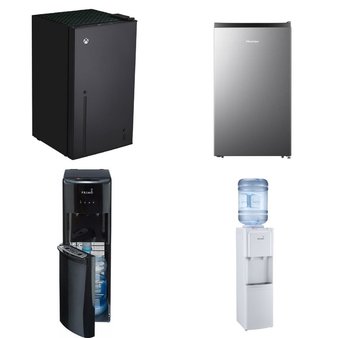 Pallet – 6 Pcs – Bar Refrigerators & Water Coolers, Freezers, Refrigerators – Customer Returns – HISENSE, Primo Water, Xbox