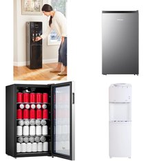 Pallet - 5 Pcs - Bar Refrigerators & Water Coolers, Refrigerators - Customer Returns - Great Value, HISENSE, Arctic King, Primo