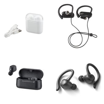3 Pallets – 1488 Pcs – In Ear Headphones, Other, Power Adapters & Chargers, Over Ear Headphones – Customer Returns – Onn, Blackweb, Monster, Anker