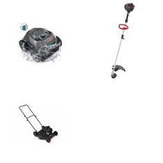 Pallet - 7 Pcs - Mowers, Vacuums, Trimmers & Edgers - Customer Returns - Hyper Tough, AIPER