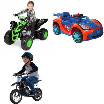 Pallet – 4 Pcs – Vehicles – Customer Returns – Spider-Man, Razor, YAMAHA