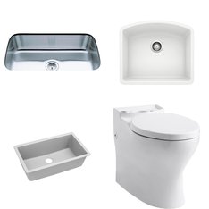 Pallet - 15 Pcs - Kitchen & Bath Fixtures, Hardware, Bathroom, Bath - Customer Returns - Kohler, ELKAY, Toto, ProFlo