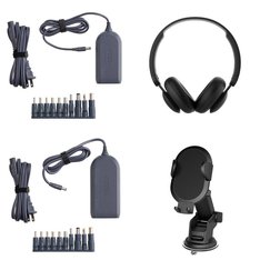 Pallet - 322 Pcs - Other, Power Adapters & Chargers, Keyboards & Mice, Over Ear Headphones - Customer Returns - Onn, onn., FitBit, Anker