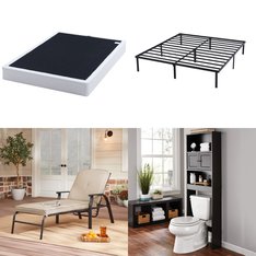 CLEARANCE! Pallet - 8 Pcs - Bedroom, Bathroom, Living Room, Patio - Overstock - Mainstays