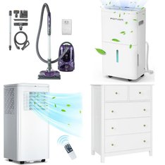 Pallet – 12 Pcs – Vacuums, Humidifiers / De-Humidifiers, Luggage, Bedroom – Customer Returns – INSE, Travelhouse, RichYa, Homfa