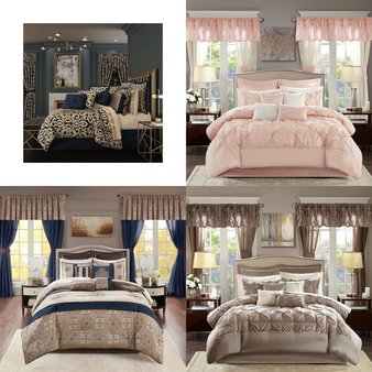 CLEARANCE! 3 Pallets – 229 Pcs – Rugs & Mats, Curtains & Window Coverings, Bedding Sets, Blankets, Throws & Quilts – Mixed Conditions – Unmanifested Home, Window, and Rugs, Regal Home Collections, Inc., Madison Park, Fieldcrest