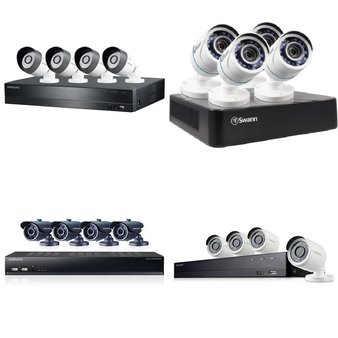 100 Pcs – Salvage Security Cameras & Surveillance Systems – Swann, Momentum, Night Owl, Samsung